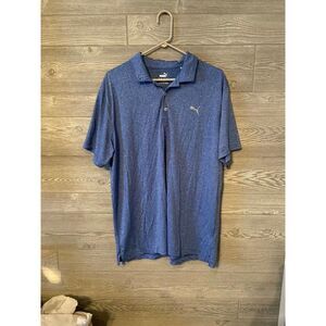 Puma blue polo mens XL